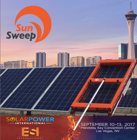 SunSweep brings solar panel cleaning solutions to SPI in Las Vegas, NV